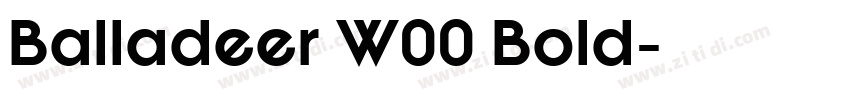 Balladeer W00 Bold字体转换